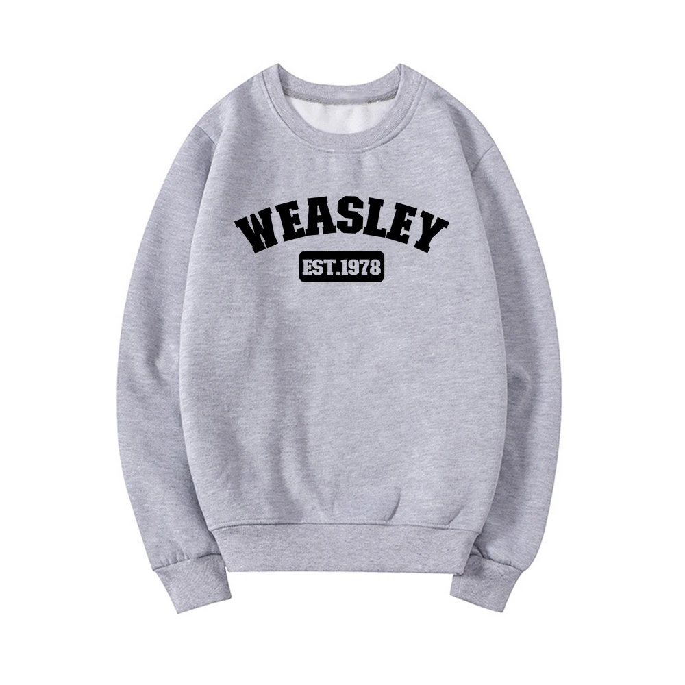 Weasley Est 1978 Sweatshirt Weasley Twins Shirt HP Inspired Sweatshirt Unisex Graphic Hoodies Long Sleeve Women Pullovers Tops