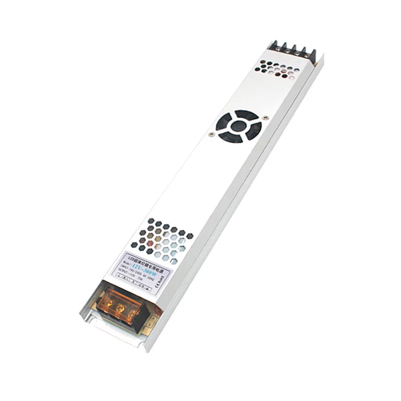 Imagem -06 - Ultra Fino Led Fonte de Alimentação dc 12v 24v Iluminação Transformadores 60w 100 150 200 300 400 Ac190240v Driver para Ws2811 Led Strip