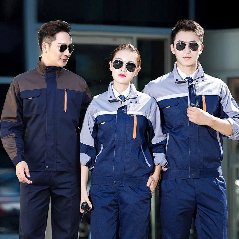 Work Clothing workwear clothes for men women Coveralls for workmen work uniform car workshop labor suit cotton mechanical SUIT4X