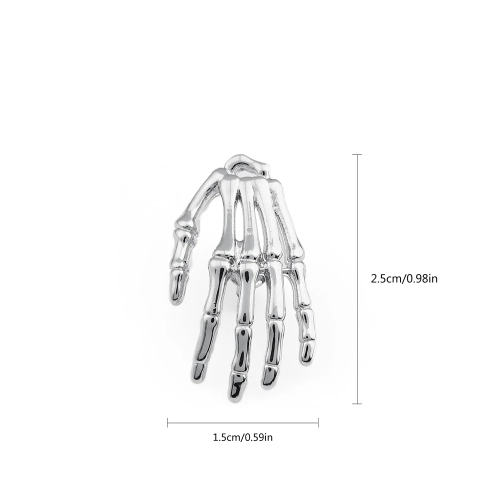 Hanreshe Silver Plated Lapel Brooch Medical Skeleton Palm Organ Anatomy Pins Badge for Doctors and Nurses Jewelry Gifts