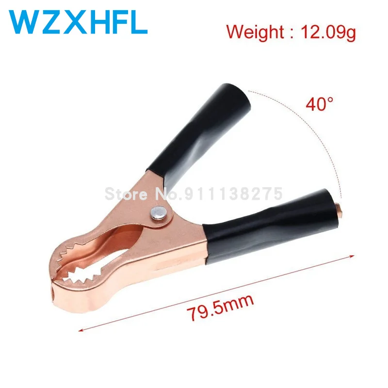 2Pcs50A Rood + Zwart 79.5Mm Krokodil Auto Caravan Van Batterij Test Lead Clips Beste Promotie Alligator Clips Connector Plug power