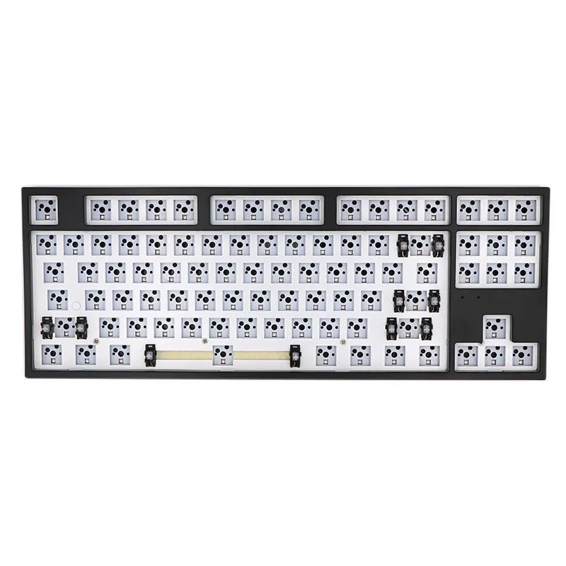 Sk87 key Mechanical Keyboard kit 100% Hot Swappable Programmable Wired Bluetooth Replaceable Space Mechanical Keyboard DIY kit