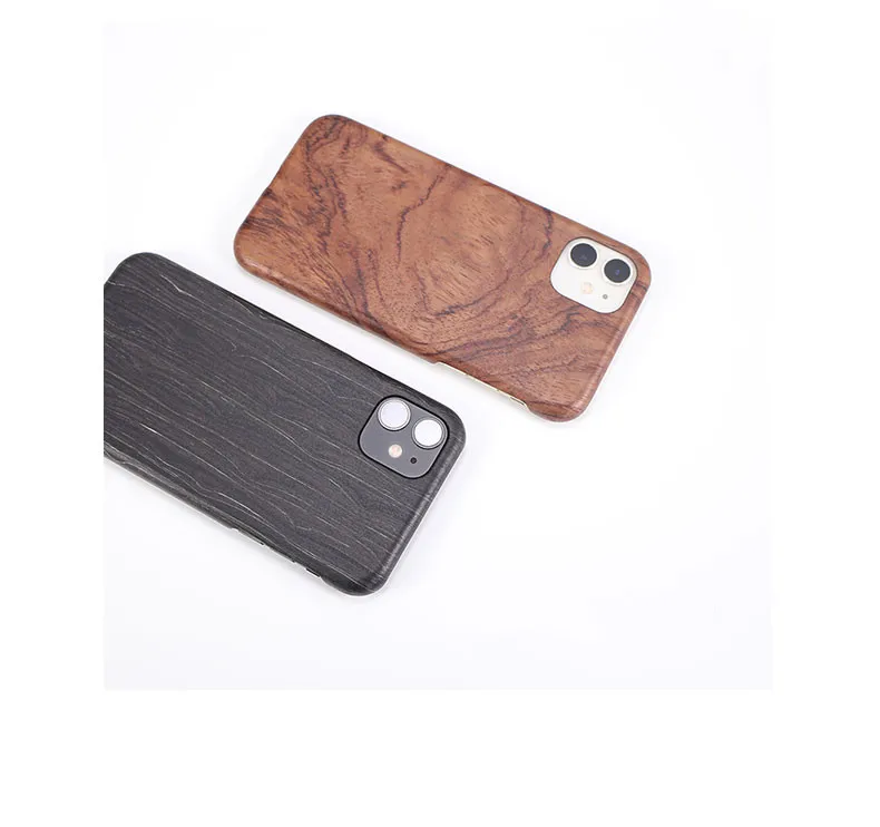 For iPhone 15 14 13 11 12 Pro MAX Mini XS XR 7 8 Plus MAHOGANY ebony Wooden Case Coque Luxury Cherry Wood Phone Hard Cover