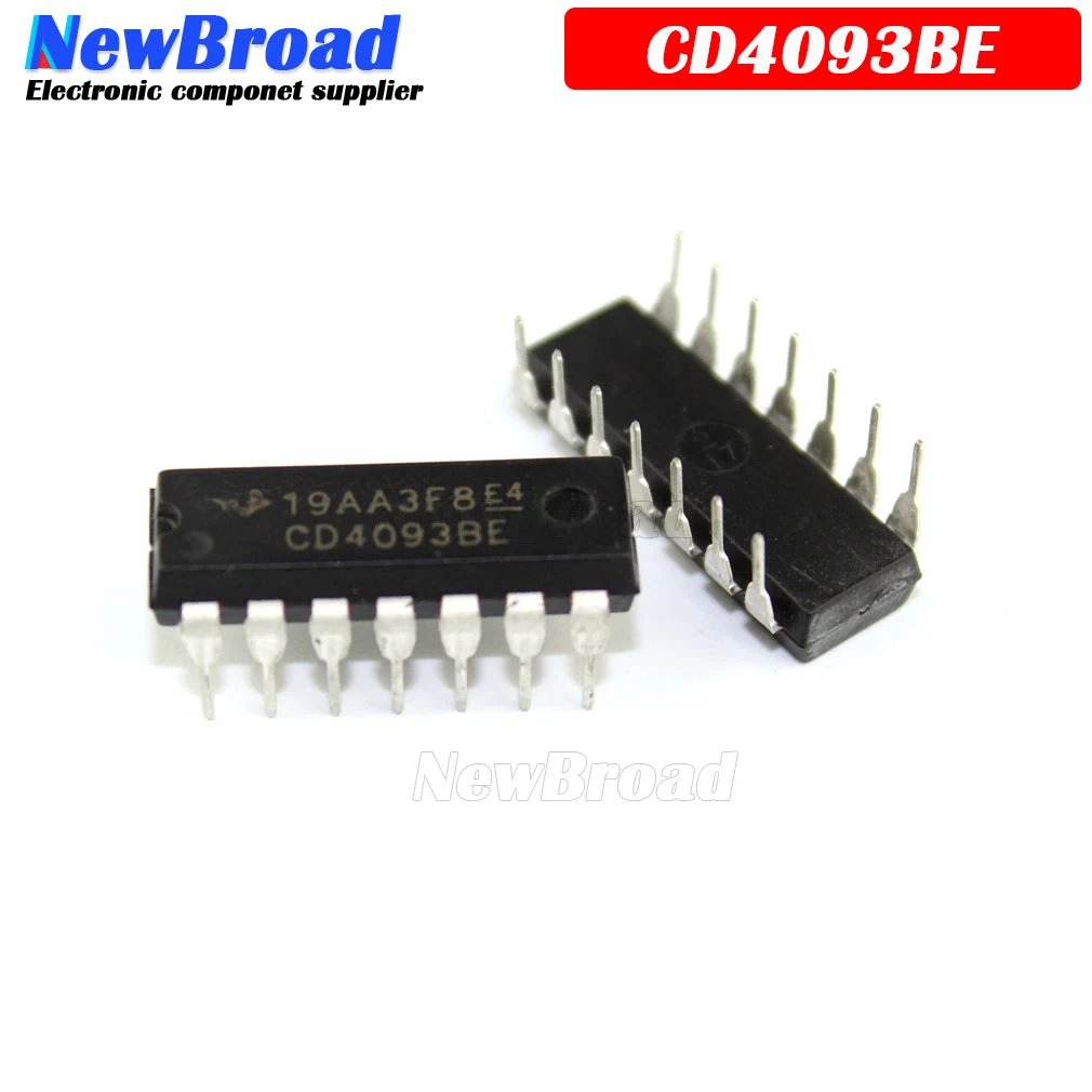 10PCS CD4093BE HCF4093BE DIP14 CD4093 DIP 4093 DIP-14 4093BE new and original IC