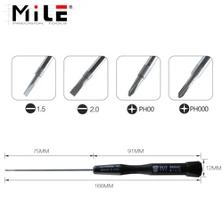 1Pc Magnetic Screwdriver PH00 PH000 1.5 2.0 Slotted Flatted Head for Macbook Pro Laptop Watch Glasses Mobile Phone Repair Tools