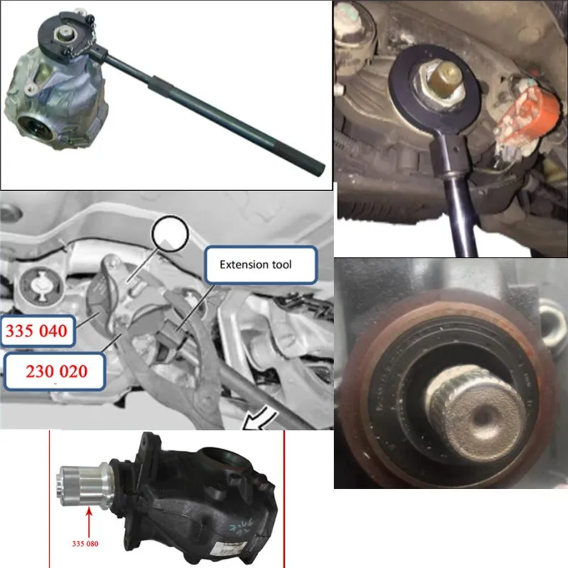 For BMW 3 5 7 Series X3 X5 Drive Shaft Rear Axle Differential Flange Nut Disassembly and Assembly Kit Special Tools