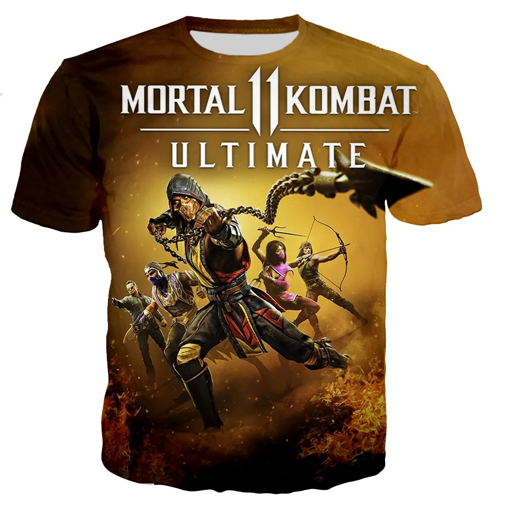 New Mortal Kombat 11 3D Print T-Shirts Game Streetwear Men Women Fashion Short Sleeve O-Neck T Shirt Kids Tees Tops Man Clothing