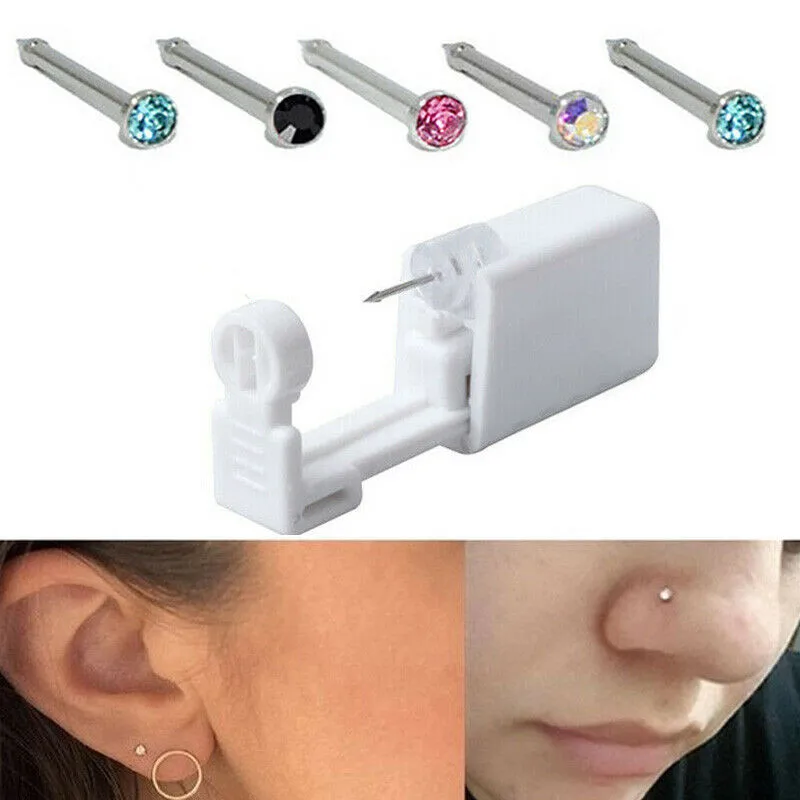 Kit de piercing en acier pour goujons antarctiques, odorde piercing, outil de boucles d'oreilles, générateurs de goujons, poulet sterys, accessoires de bijoux de corps