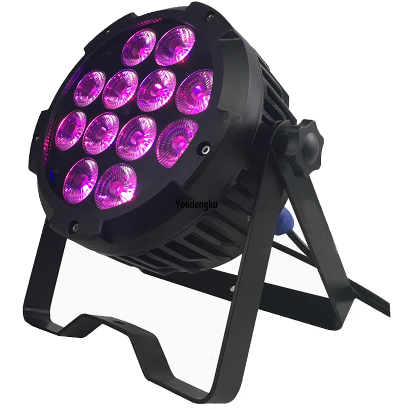 

6pcs DMX dj wedding led rgbw par led slim uplighter 12x10w led 4 in1 rgbw Par Light