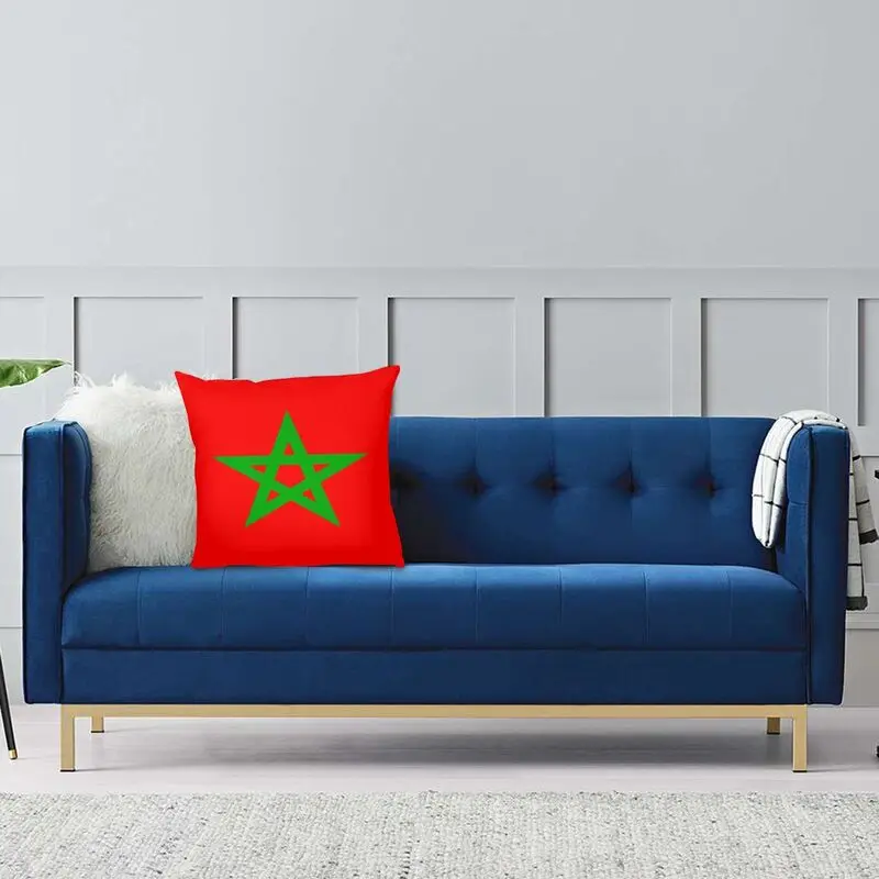 Flaga maroka obicia na poduszki dwustronny nadruk marokański patriotyczny poduszka podłogowa Case na sofę spersonalizowana poszewka Home Decoration