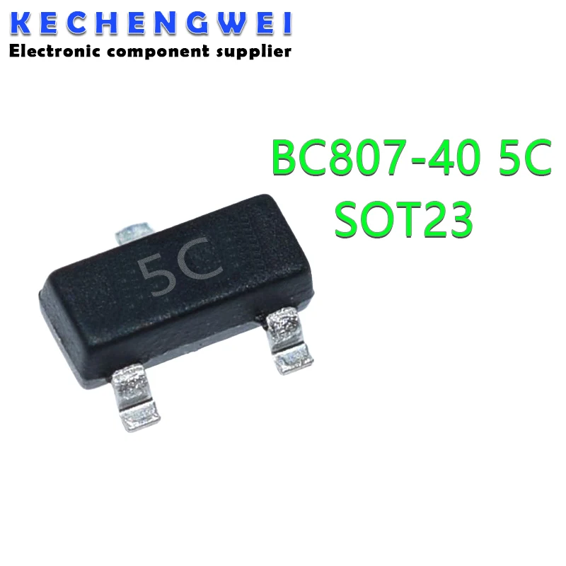 集積回路sot23,100個BC807-40,sot23,soct 807-40 st-23,smd,新品およびオリジナル