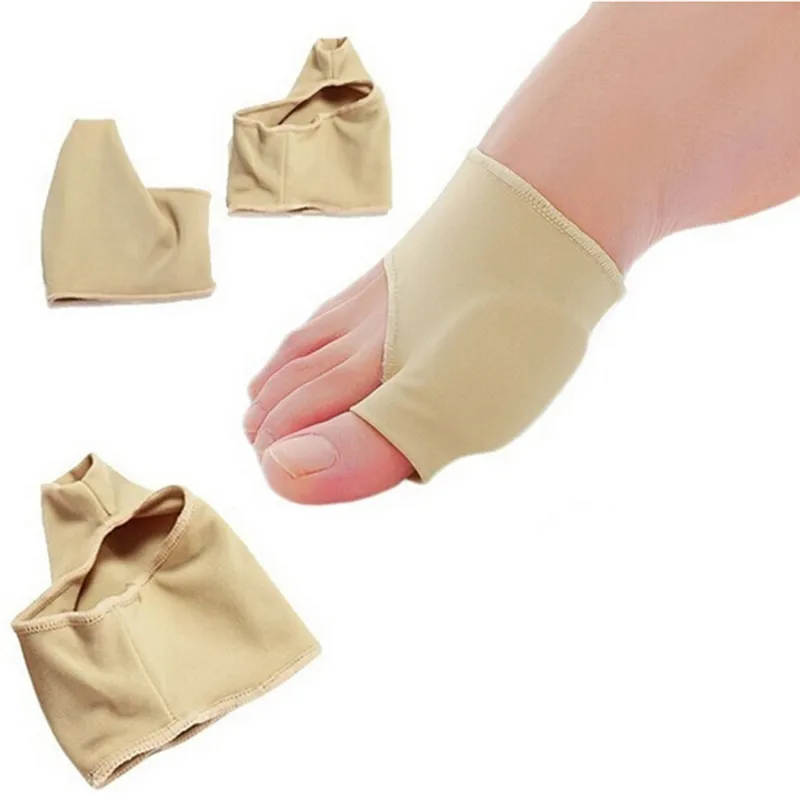 2pcs Bunion Corrector Silicone Gel Sleeve Hallux Valgus Overlapping Big Toe Orthopedic Toes Separator Pedicure Socks Foot Tool