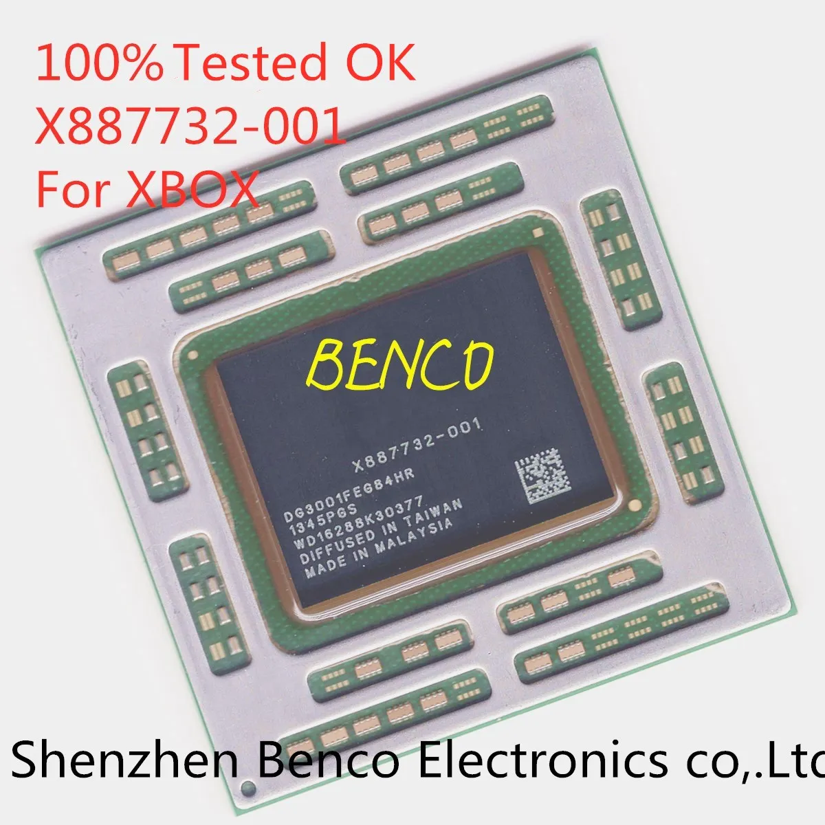 100% ทดสอบGood Product X887732-001 X887732-002 X887732 001 X887732 002 BGAชิปเซ็ตสำหรับXbox