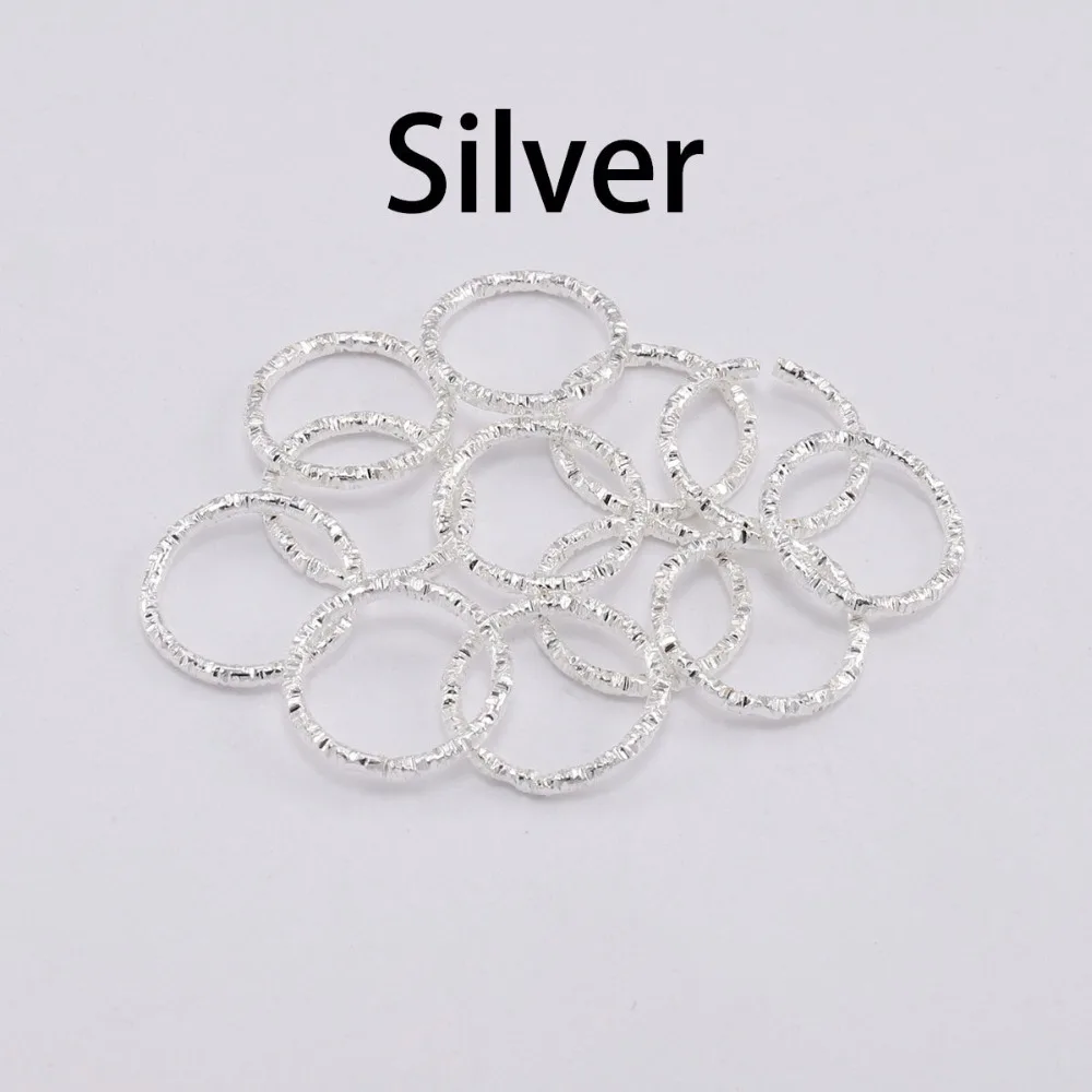 30-100pcs/lot 8-20 mm  Gold Jump Rings Round Twisted Split Rings Connectors For Diy Jewelry Finding Making Supplies