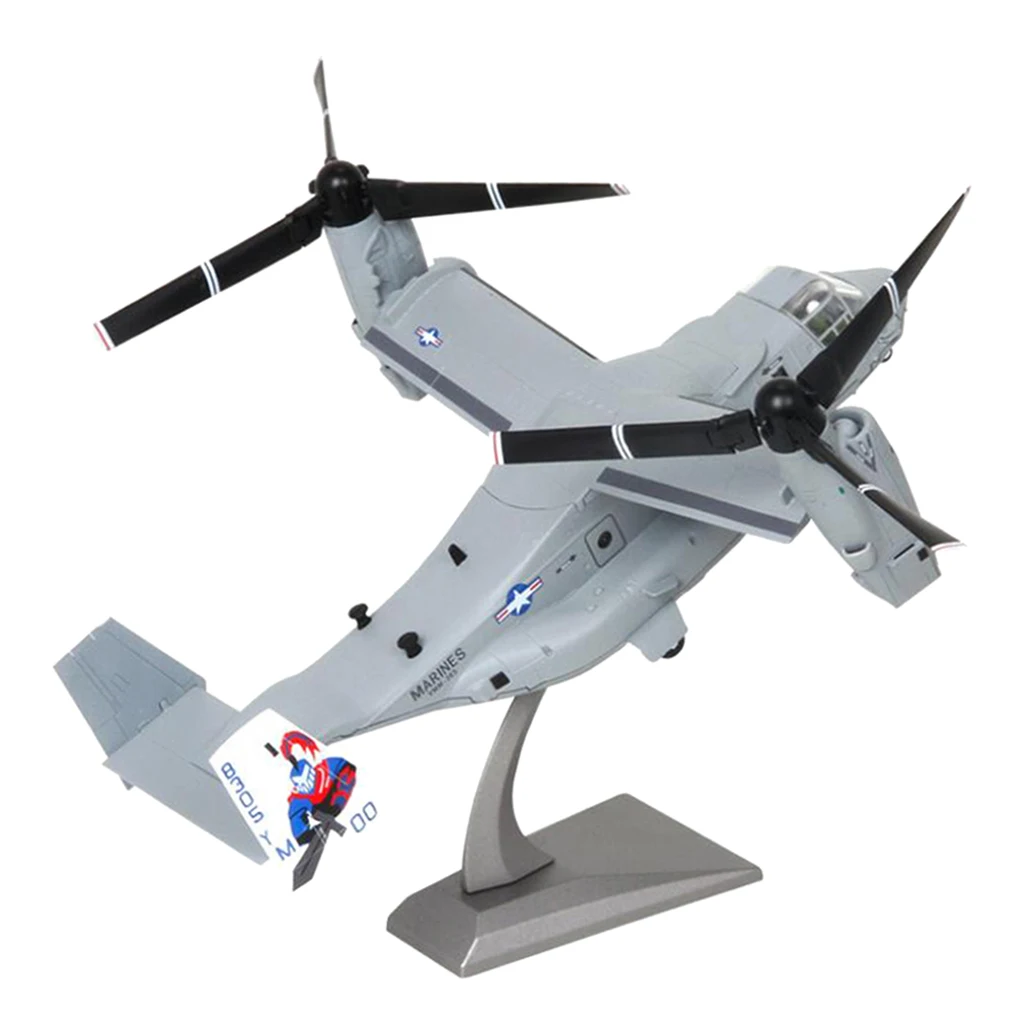 Modern 1/72 Scale American  Bell V-22 Rotorcraft Plane Model Playset