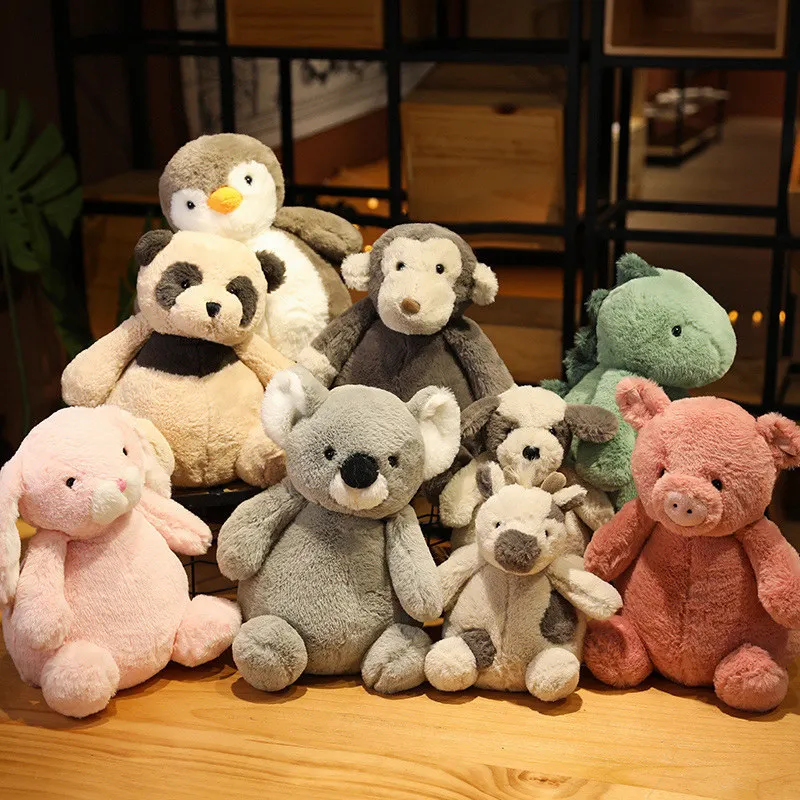 

Cute Dinosaur Monkey Koala Bear Calf Penguin Plush Toy Living Room Decoration Activity Gift Children Birthday Rag Doll