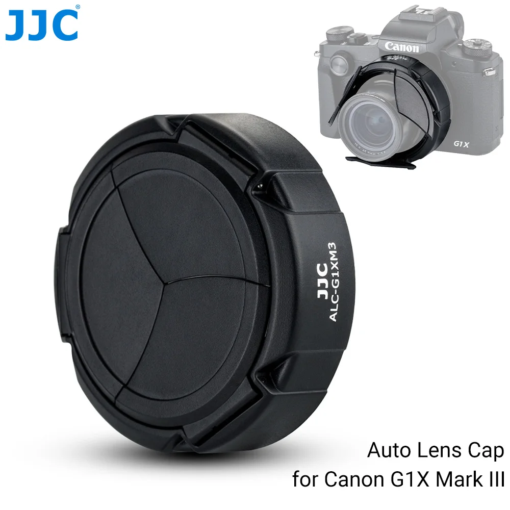 JJC Automatyczna osłona obiektywu do aparatu Canon PowerShot G1X Mark III Przenośna osłona aparatu G1X M3 G1XM3 Automatyczna osłona obiektywu Obiektywy