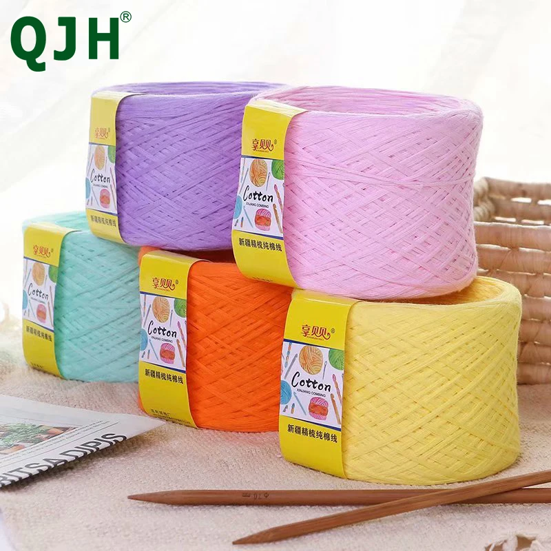 

QJH 5pcs/lot Pure Organic Cotton Combed Yarn, Baby Skin Without Irritation, Hand Knitted Sweater Is Soft And Warm 100% Cotton