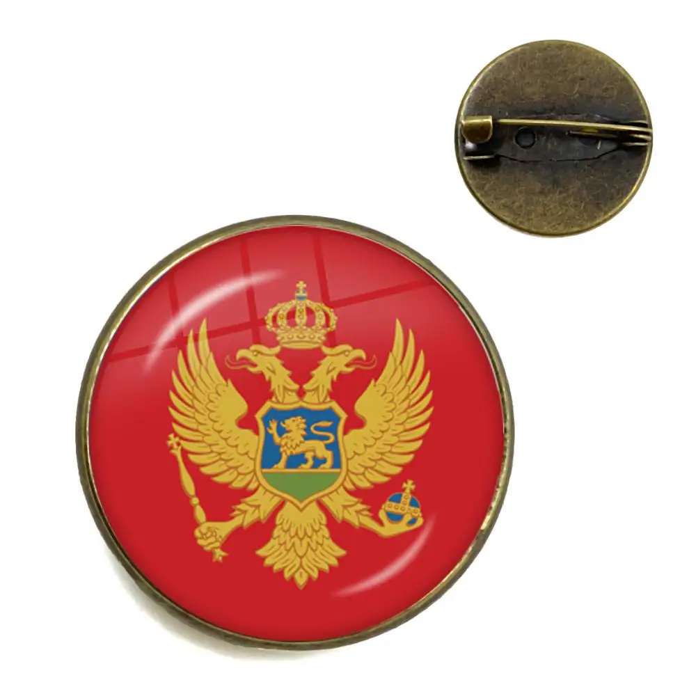 Broszki z flagą narodową Francja Polska Portoryko Czarny Montenegro Chiny Angola Senegal Filipiny Japonia Szpilki do kołnierzyka dla kobiet mężczyzn — zdjęcie 7