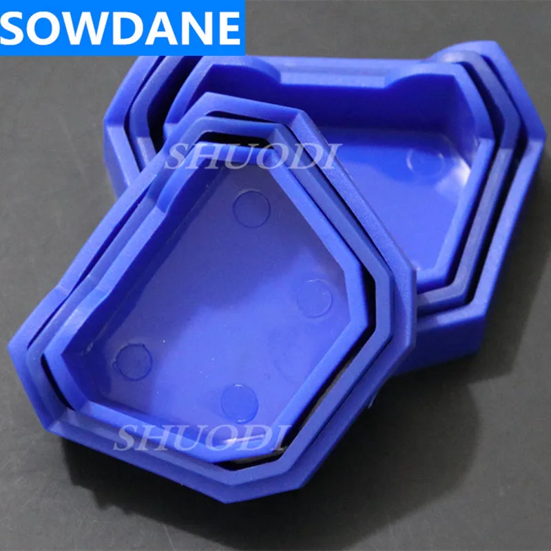 3 Sizes Dental Model Base Set Dental Mold Plaster Base Denture Tray Model Dental Lab Former Base Kit Oral Care Hygiene