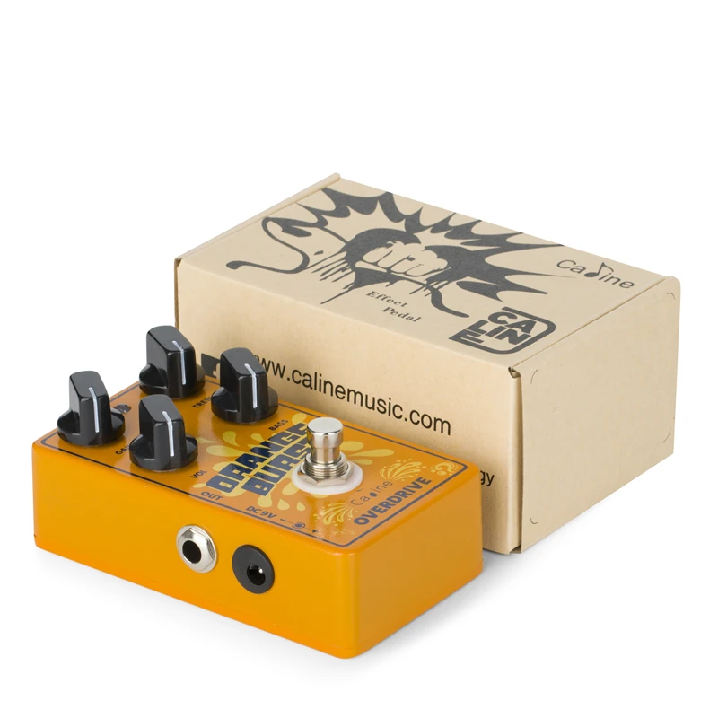 Caline CP-516 Orange Burst Overdrive, pédale d\'effet de guitare électrique, conception True Bypass, pièces et accessoires