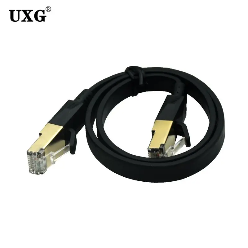 Ethernet Cable CAT8 40Gbps 2000MHz CAT 8 Networking Flat RJ45 Lan Patch Cord For Internet Laptops PS 4 Router RJ45 Cable