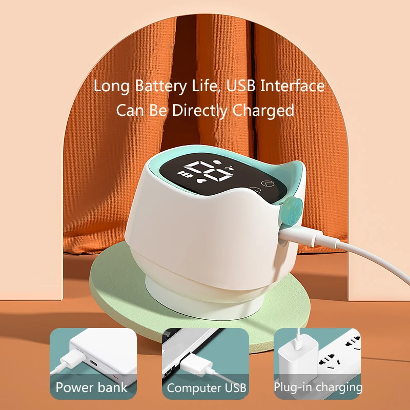 Baby Electric Breast Pump USB Charging Portable Milk Pump Baby Feeding Massage Battery Inside Breast Milk