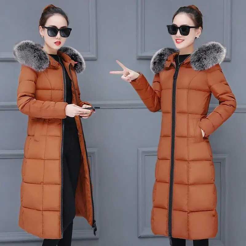 Women Winter Jackets Hooded Military Long Parka Female Cotton Padded Puffer Coats Quilted Anorak Jacket