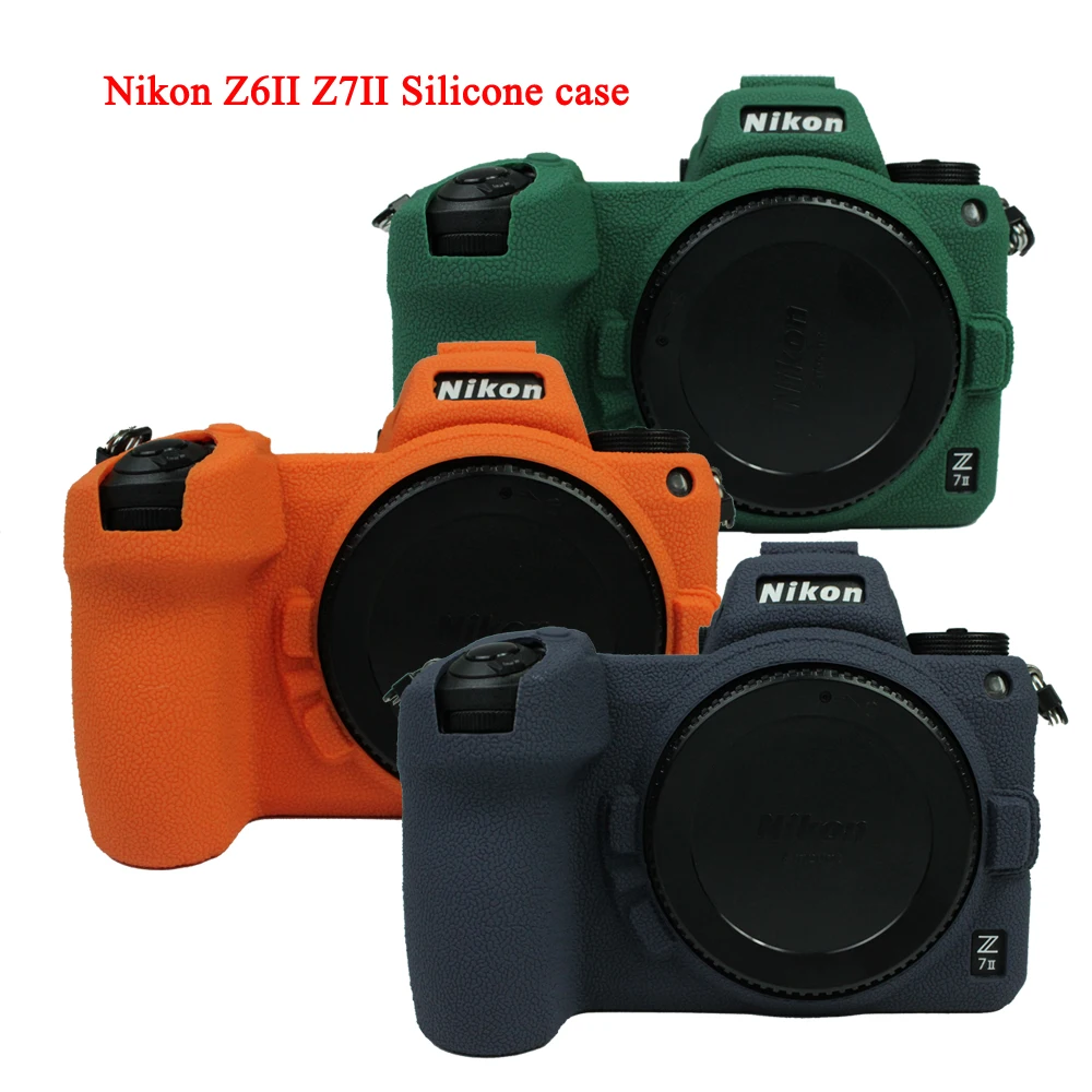 Ładne miękkie Z5 torba na aparat Nikon Z5 Z6II Z7II silikonowy futerał gumowy korpus aparatu dla Nikon Z5 Z6 II Z7 II okładka skóry