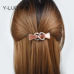 Women Headwear Small Cute Hair Clip Thin Hair Fashion Elegant Barrettes Rhinestone Hair Accessories For Women