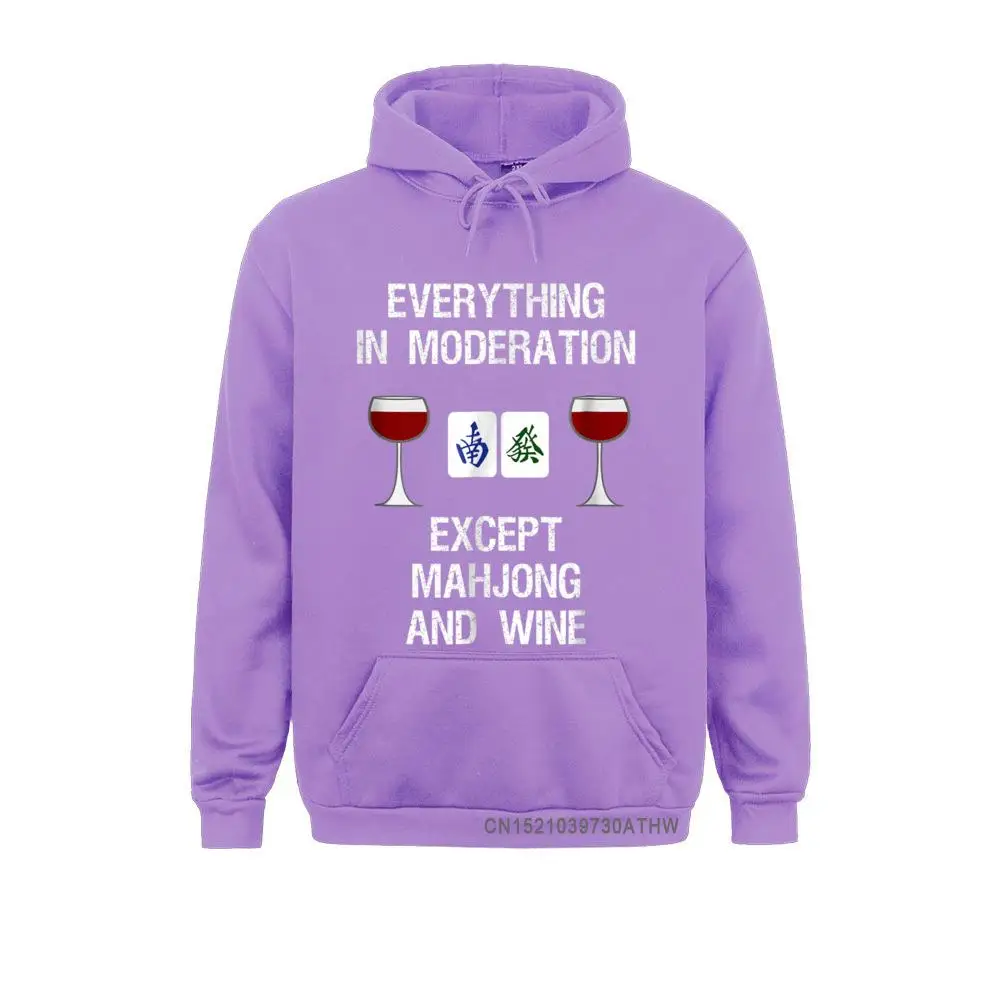 Hot Sale Women's Hoodies Mahjong Hooded Tops Funny Wine Moderation Normal Men Sweatshirts Long Sleeve Design Hoods