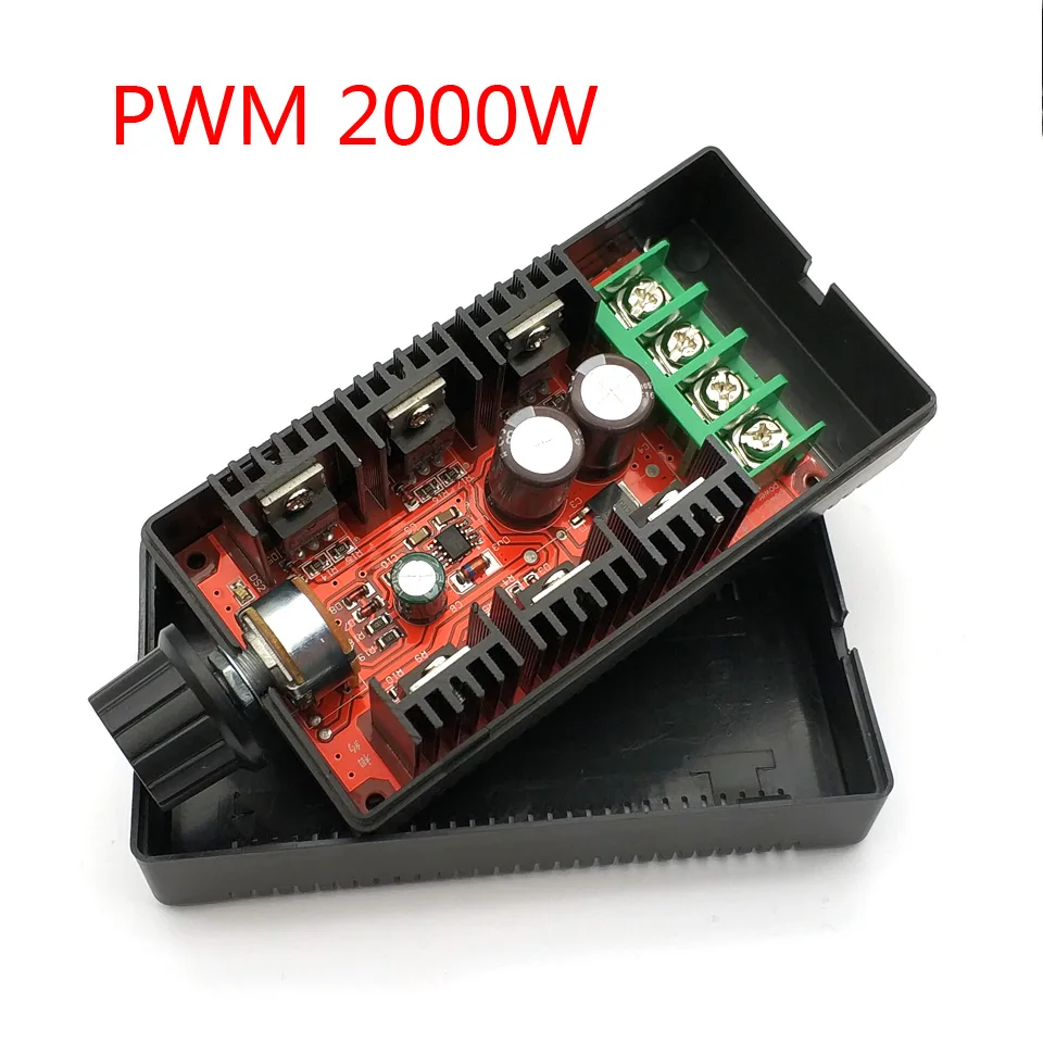 

2000W MAX DC Electronic Speeder PWM Motor Speed Governor Controller Speed Controller 12/24/36/50V 40A