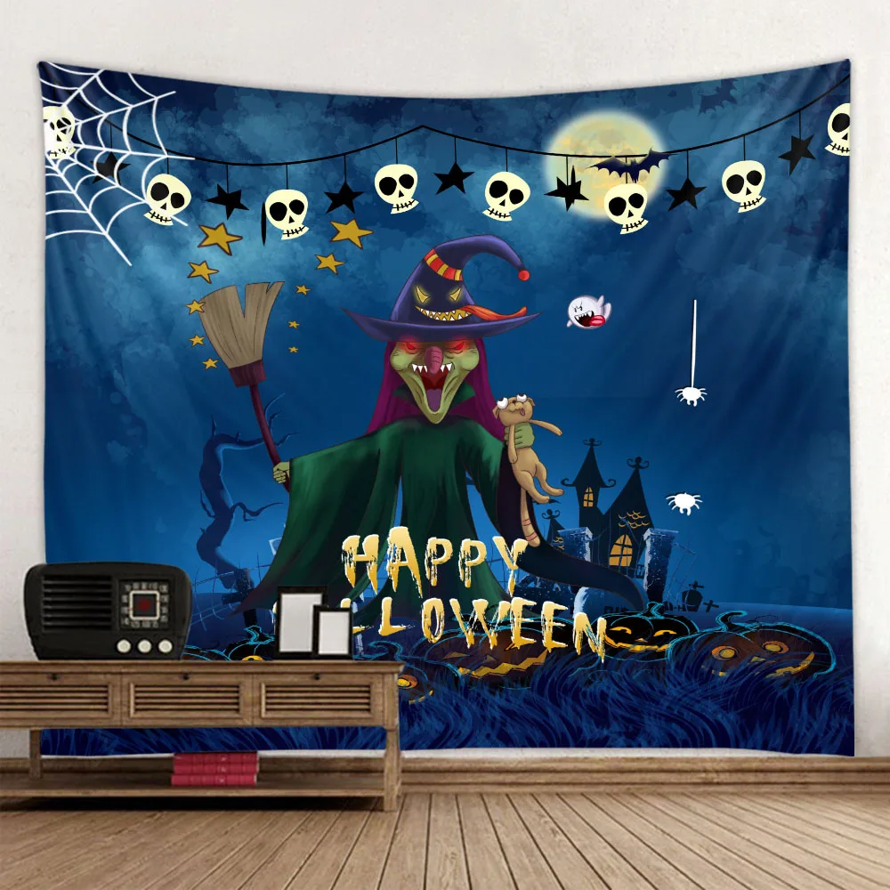 

Happy Halloween 3D Printing Tapestrying funny Rectangular Home Decor Wall Hanging Halloween Party wall hanging style-7