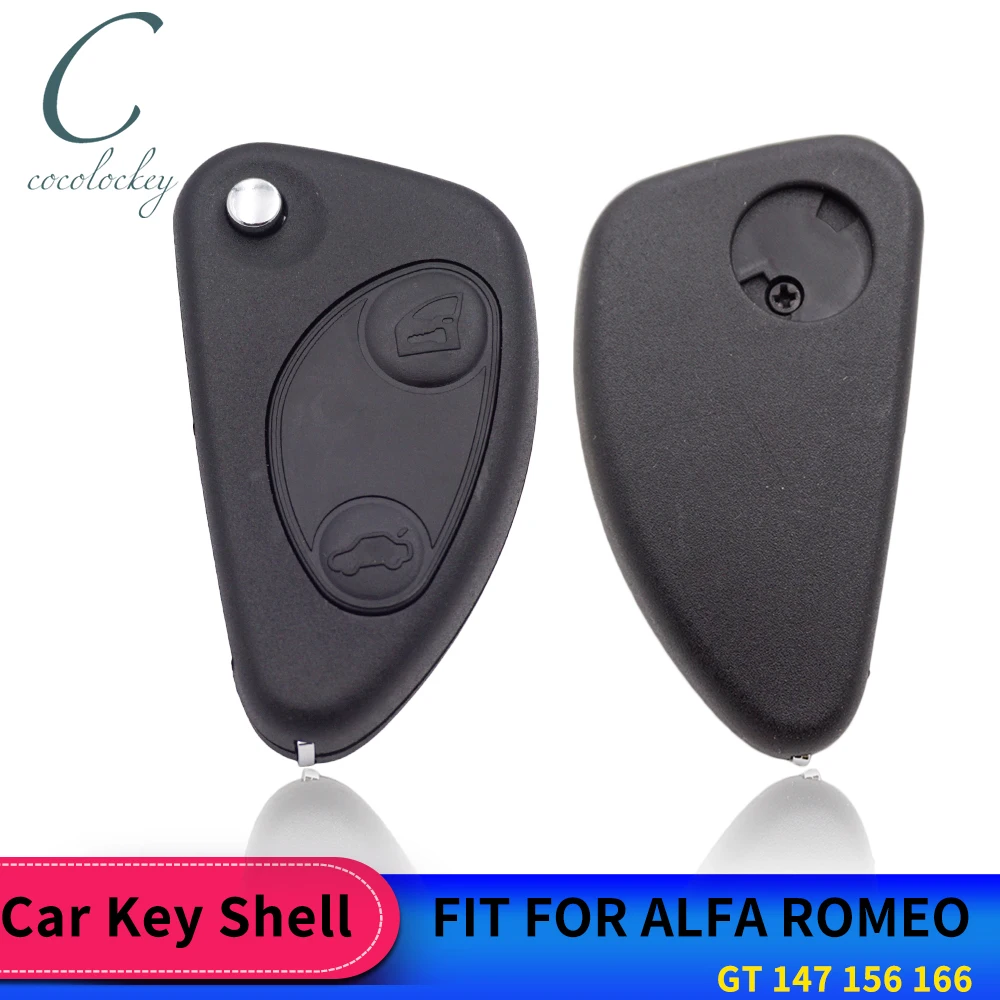 

Cocolockey Car Remote Key Shell FOR ALFA ROMEO GT 147 156 166 KEY REMOTE CONTROL SHELL BLADE