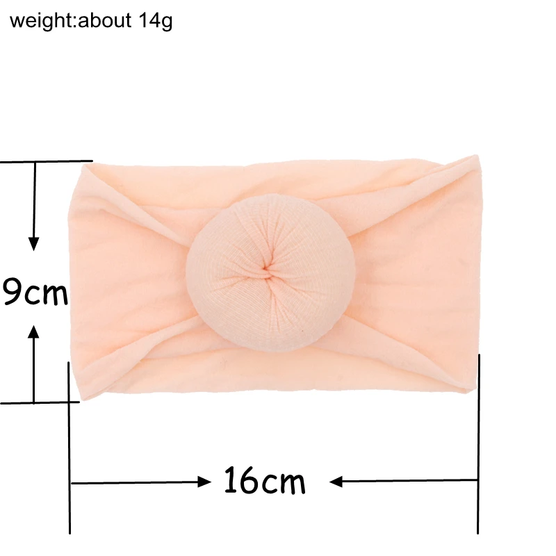 2019 Newborn Girls Knot Nylon Headbands Children Elastic Wide Nylon Hair Bands Kids Turban Round children Hair Accessories