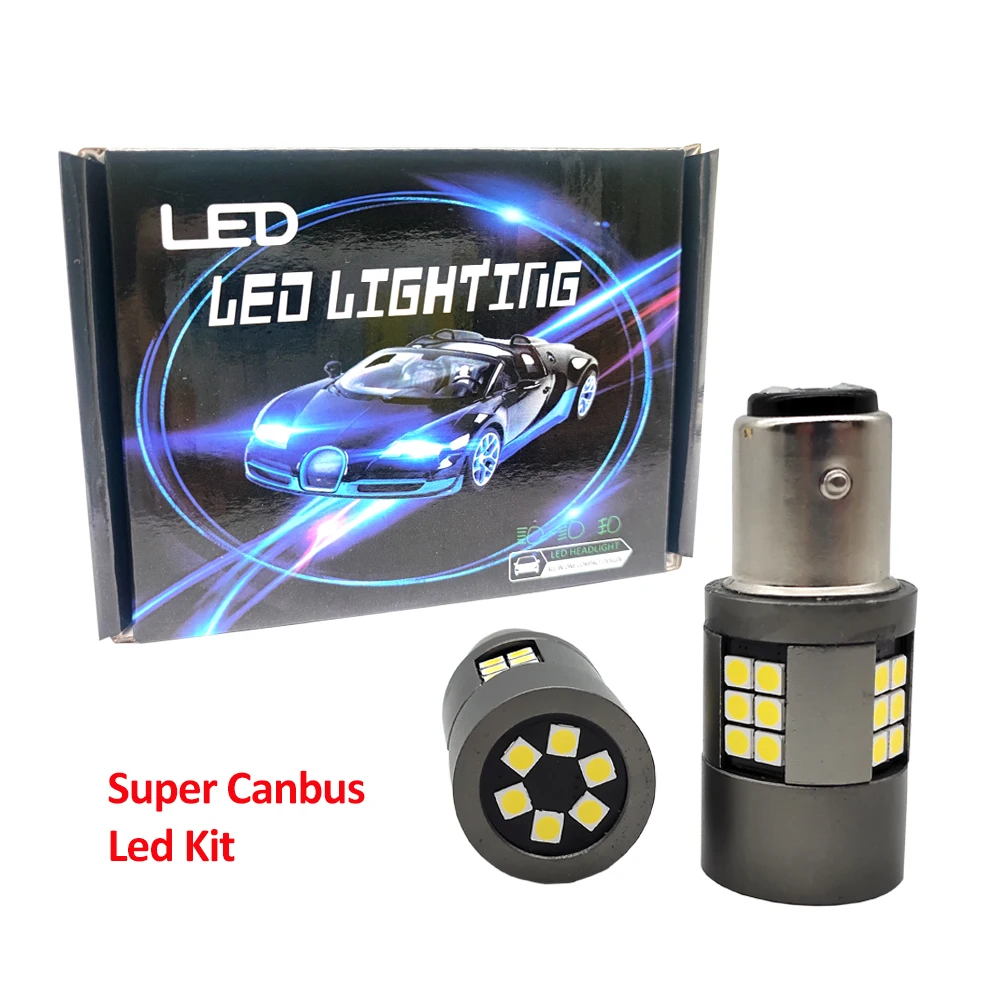 

2PCS High Power 1156 BA15S P21W BA15S BAY15D LED Canbus Bulb 1157 P21/5W 7440 W21W 3030 30SMD Auto Lamp Reverse Light 12V-24V