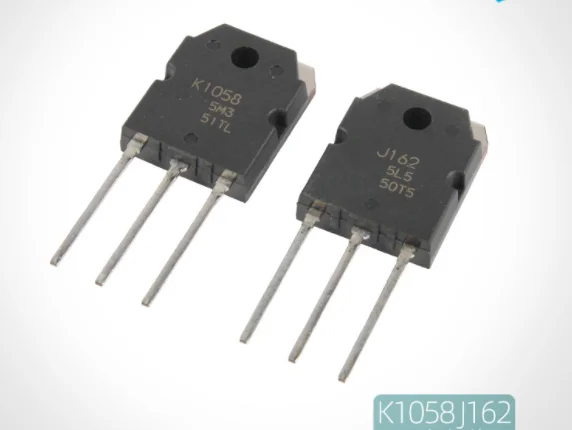 신제품 오리지널 TO-3P, 2 개/로트, 1 쌍, 2SK1058, 2SJ162, J162, K1058