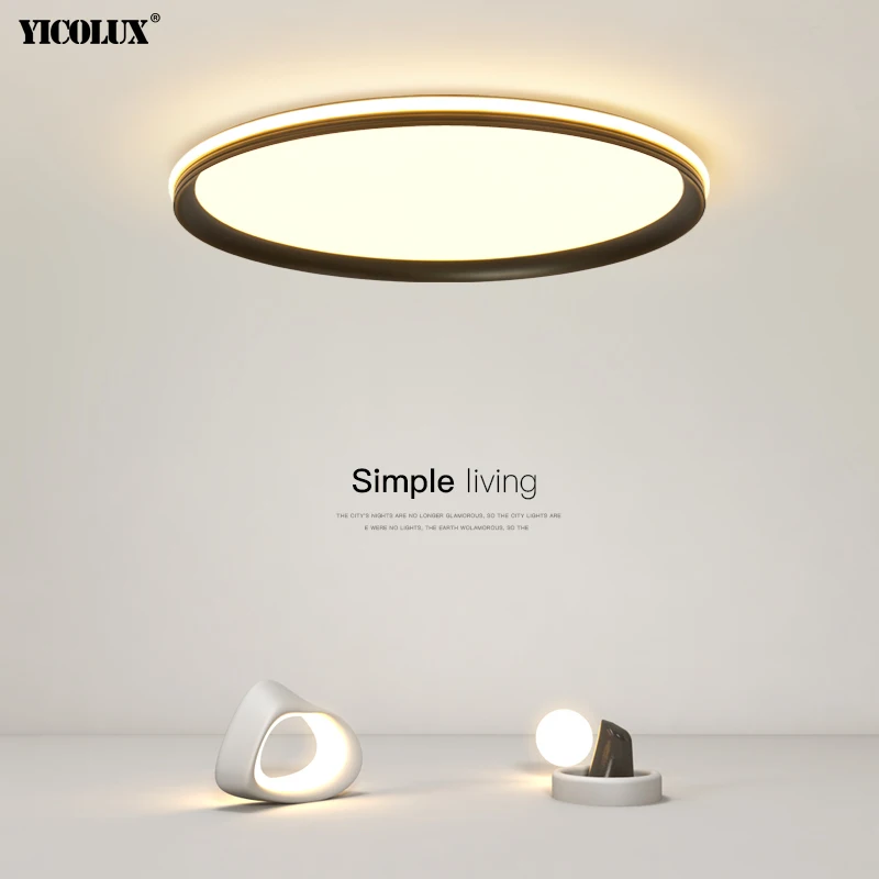 

Remote Dimming Simple Gold Black White New LED Modern Ceiling Lights Living Dining Room Bedroom Aisle Hall Flats Lighting Lamps