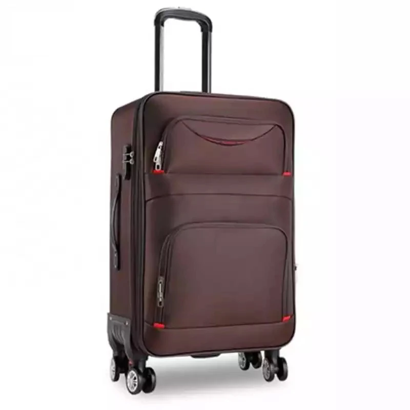 Baru Kualitas Tinggi Oxford Rolling Luggage Spinner Pria Bisnis Mewah Koper Roda Membawa Kanvas Cabin Trolley Kapasitas Tinggi