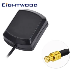 Eightwood Car External GPS Antenna with MCX Plug Male 1575.42±3 MHz 30cm Active Aerial for Clarion TomTom Garmin Navman