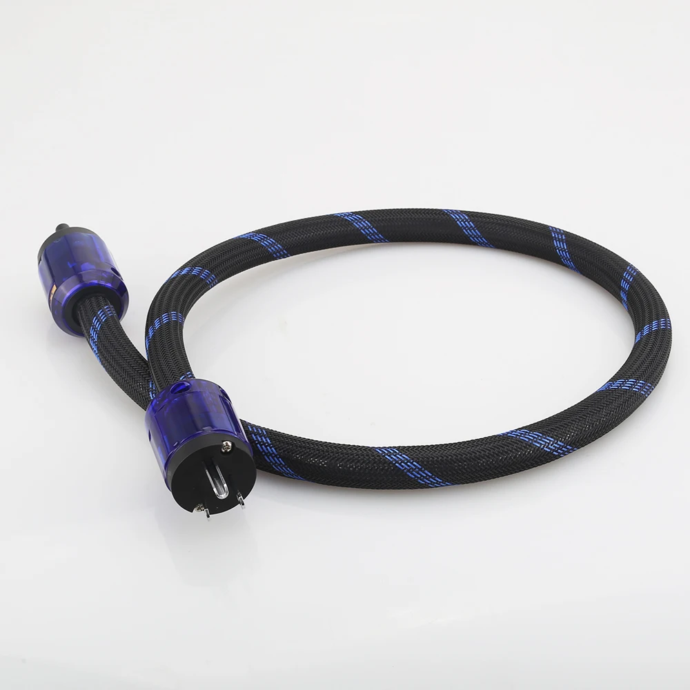 HI-End ทองแดงบริสุทธิ์สายไฟสาย Audiophile สายไฟ CableUS ปลั๊กรูปที่8 IEC C7 IEC สายไฟ HIFI