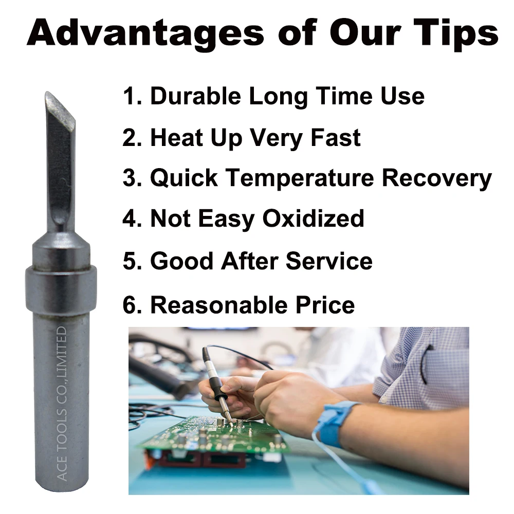 ETSK Soldering Tip มีดขนาดเล็ก2.4มม.Fit WELLER WES51 WES50 WESD51 WE1010NA WE1010EU PES51 PES50 LR21 LR20เหล็กเชื่อมบิต