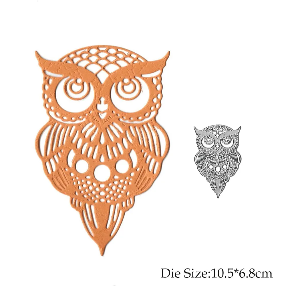 

Owl Die Cutting Dies Animal Scrapbooking Album Card Decor Paper Embossing Folder DIY Template Art And Crafts