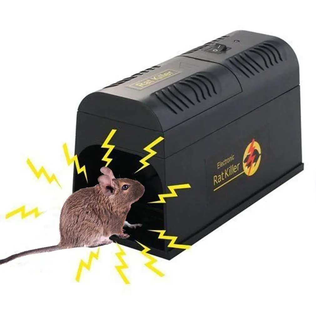 Indoor electric mouse catching device high voltage triggering mouse trap