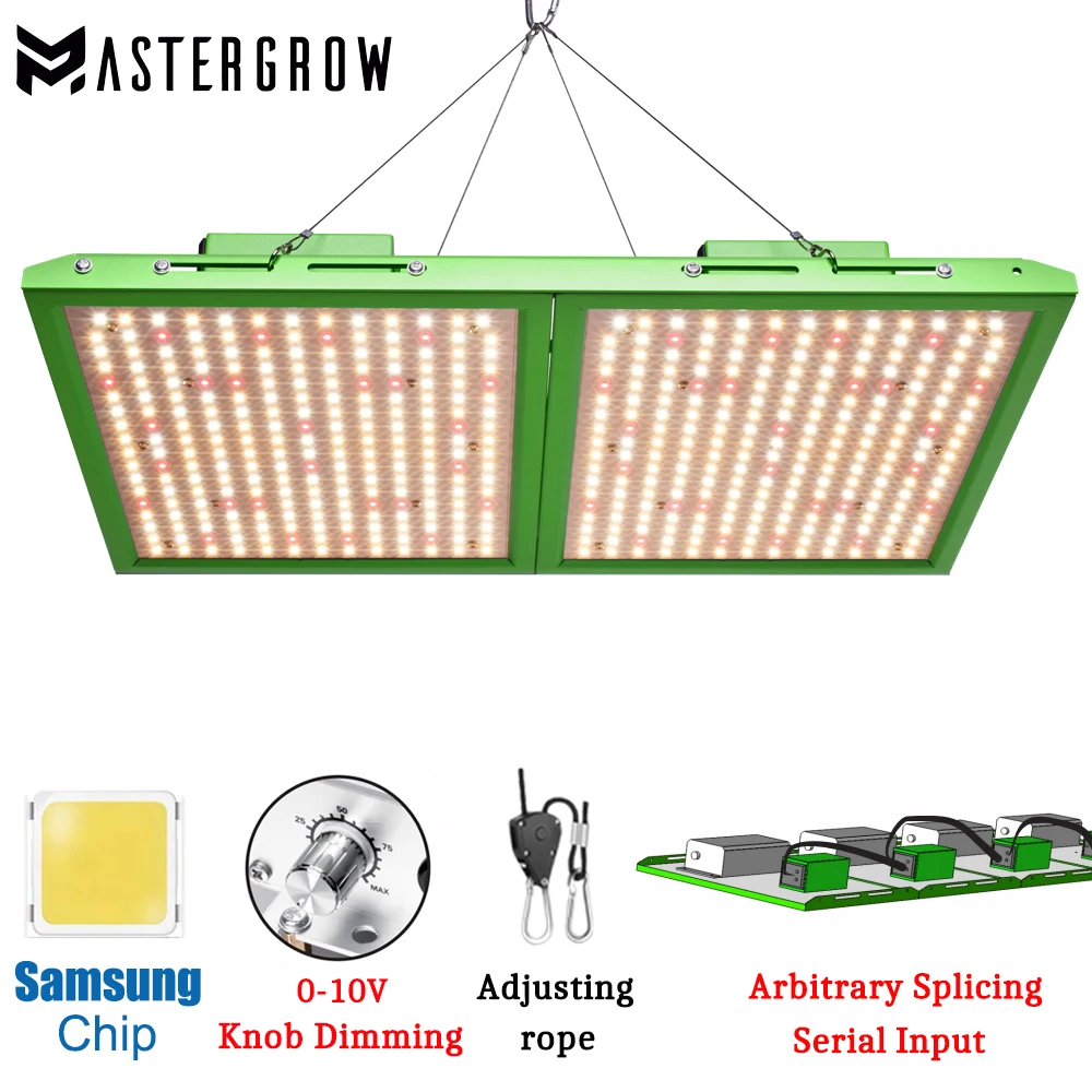 Samsung Full Spectrum Silent Knob Dimming Detachable Daisy Chain Quantum Growth Board LED Plant Light For Indoor Tent Planting