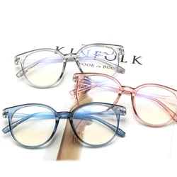 Fashion Transparent Jelly Colors Glasses Frame Retro Frames for Women High Quality Female Eyeglasses