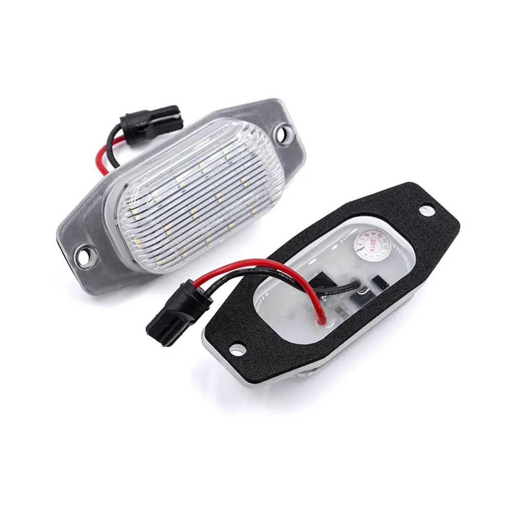 2Pcs LED License Plate Light For Toyota Land Cruiser FJ80 FJ Cruiser XJ10 GSJ15 Celica For Lexus LX450 White  Number Plate Lamp