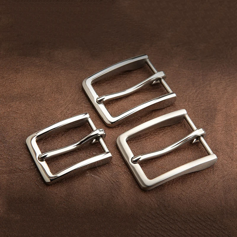 1pcs 304 Steel 15-35mm Belt Buckle End Heel bar Buckle Single Pin Heavy-duty For Leather Craft Strap Webbing Dog Collar CLOXY