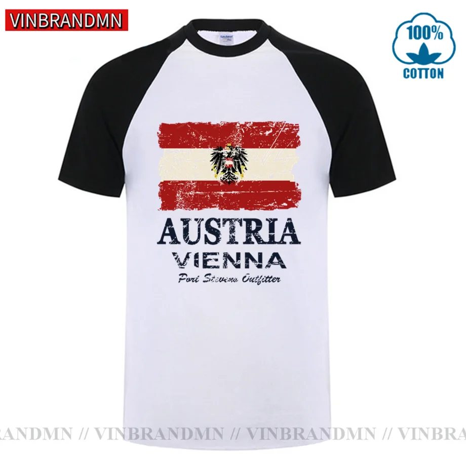 Vintage Look AUSTRIA Flag t shirt free custom made black white logo printed clothing aut country t-shirt german nation flag tops