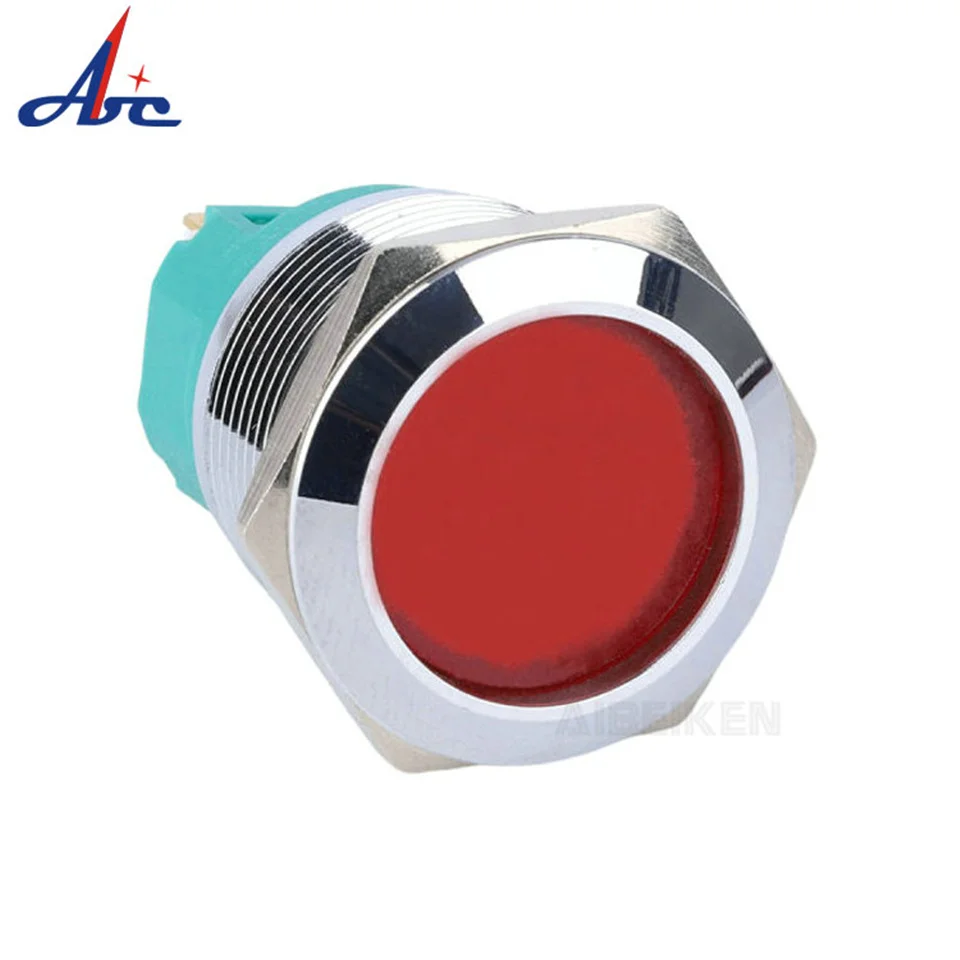 

19/22MM Waterproof IP65 Indicator Light Full-illuminated LED White Red Blue Green Yellow Pilot Light 3V 6V 12V 24V 110V 220V